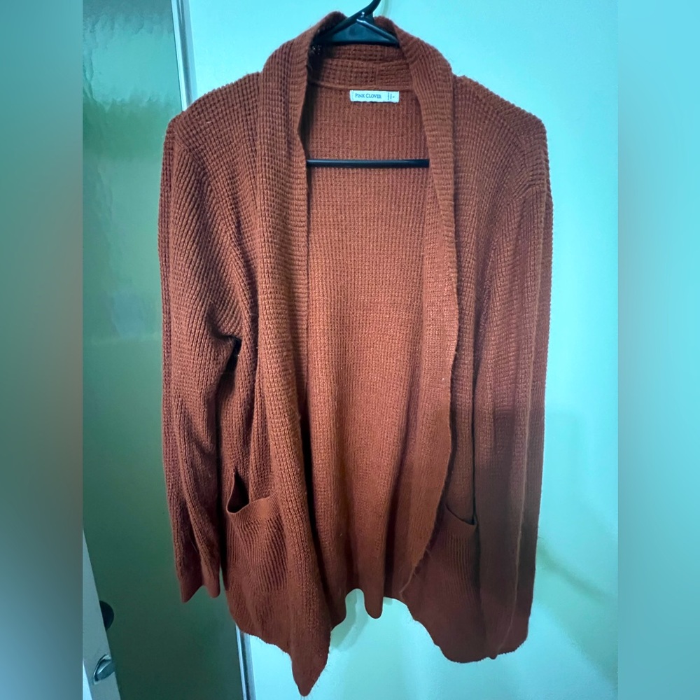Burnt orange cardigan